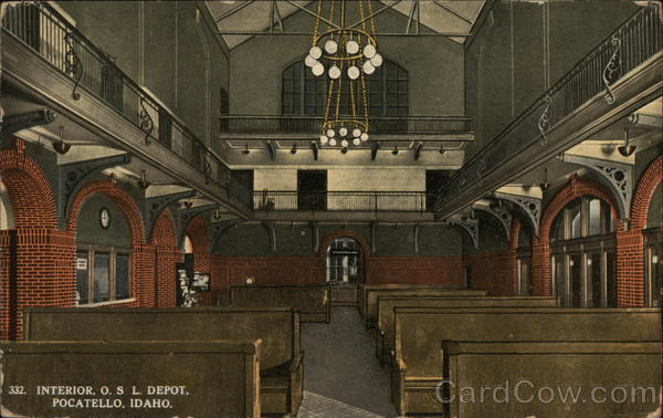 Interior O. S. L. Depot Pocatello Idaho