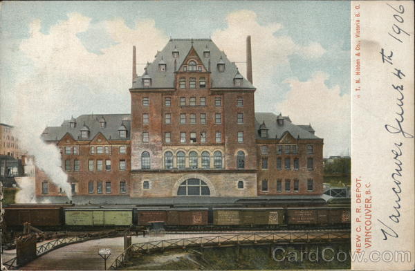 New C.P.R. Depot Vancouver BC Canada British Columbia