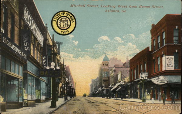 Mitchell Street, looking West from Broad Street Atlanta Georgia
