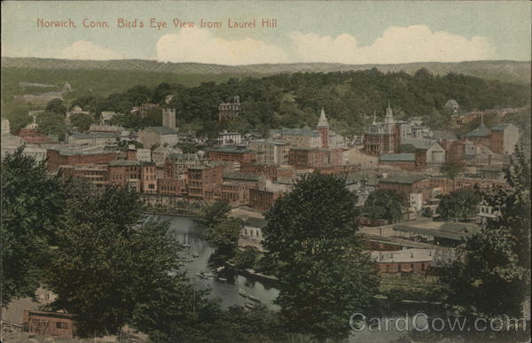Bird's Eye View from Laurel Hill Norwich Connecticut