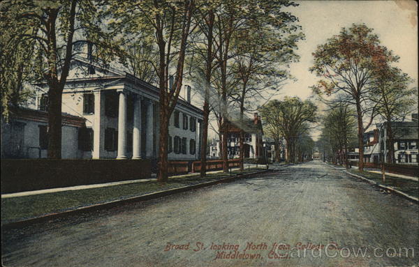 Broad Street looking North from College Street Middletown Connecticut