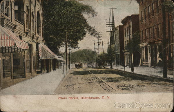 Main Street of Town Matteawan New York