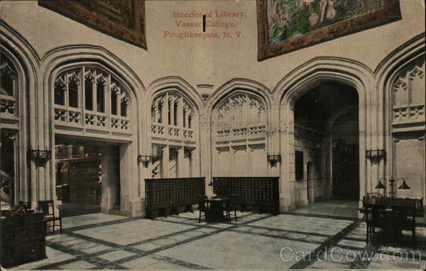 Interior of Library, Vassar College Poughkeepsie New York