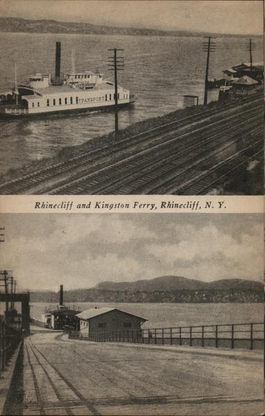 Rhinecliff and Kingston Ferry New York