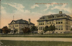 High and Public Schools Valley City, ND Postcard Postcard Postcard