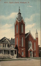 Baptist Church Waukegan, IL Postcard Postcard Postcard