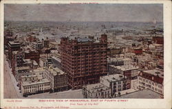 Bird's Eye View, East of Fourth Street Minneapolis, MN Postcard Postcard Postcard