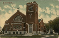 M.E. Church Storm Lake, IA Postcard Postcard Postcard