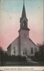German Lutheran Church Oelwein, IA Postcard Postcard Postcard