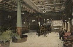 Lobby of Hotel Cleveland Postcard