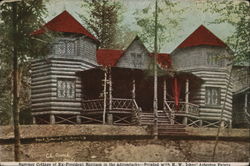 Summer Cottage of Ex-President Harrison in the Adirondacks Postcard