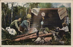Camp Life White Mountains, NH Postcard Postcard Postcard