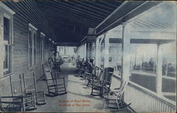 Veranda of Hotel Martin Highlands, NJ Postcard Postcard Postcard