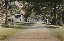West Main Street, Martinsville Postcard
