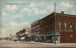 Commercial Street Emporia, KS Postcard Postcard Postcard