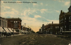 North Washington Avenue Wellington, KS Postcard Postcard 