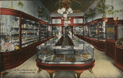 S.E. Little Jewelry Co. Interior Cumberland, MD Postcard Postcard Postcard