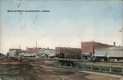 Main Street Blackfoot, ID Postcard Postcard Postcard