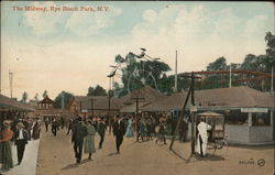 The Midway, Rye Beach Park Postcard