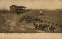 Troop D, State Constabulary Postcard