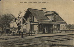 Long Island Railroad Station Valley Stream, NY Postcard Postcard Postcard