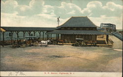 R. R. Station Highlands, NJ Postcard Postcard Postcard