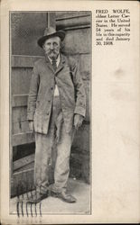 Fred Wolf - Oldest Letter Carrier Postcard