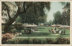 Bungalow Court, Hotel Maryland Pasadena, CA Postcard Postcard Postcard