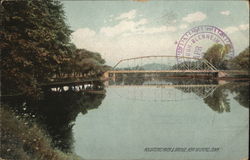 Housatonic River and Bridge Postcard