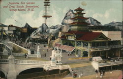 Japanese Tea Garden and Great Divide, Dreamland Postcard