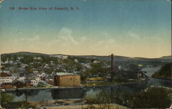 Bird's Eye View Catskill, NY Postcard Postcard Postcard