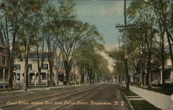 Court Street Looking East From Carrol Street Postcard