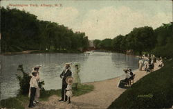 Washington Park Albany, NY Postcard Postcard Postcard