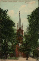 German Catholic Church, "Church of Nativity" Poughkeepsie, NY Postcard Postcard Postcard