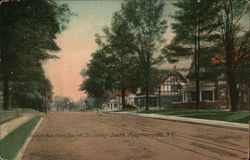 Hooker Avenue from Dwight Street looking South Poughkeepsie, NY Postcard Postcard Postcard