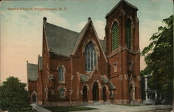 Baptist Church Poughkeepsie, NY Postcard Postcard Postcard