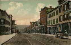 Main Street from Washington Street, Looking West Postcard