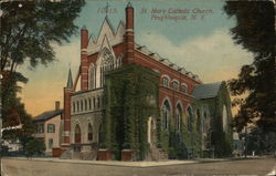 St. Mary Catholic Church Poughkeepsie, NY Postcard Postcard Postcard