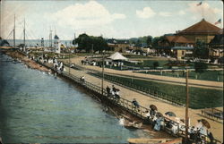 Scene on Ontario Beach Postcard