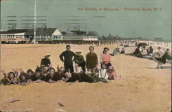 Sun Bathing at Hammels Rockaway Beach, NY Postcard Postcard Postcard