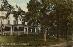 Colonel J.J. Astor's Residence, "Ferncliff" Postcard
