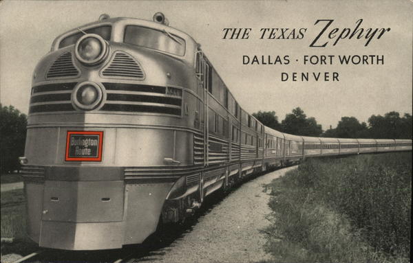 The Texas Zephyr Trains, Railroad
