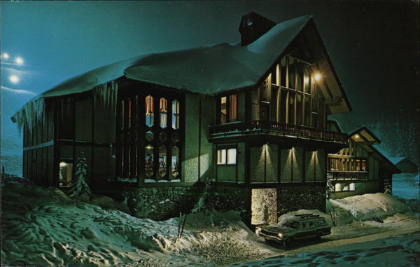 Night Ski Scene White Pass Washington