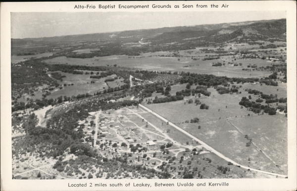 Air View of Alto-Frio Baptist Encampment Grounds Leakey Texas