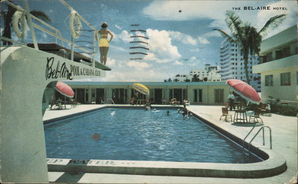 Pool and Cabana Club Miami Beach Florida