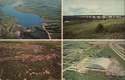 Views of Valley City Area Postcard