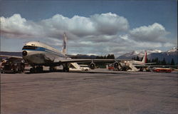 Jets of Pan American Airways and of Pacific Northern Airlines Postcard