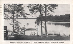 Golden Eagle Resort, Farm Island Lake Aitkin, MN Postcard Postcard Postcard