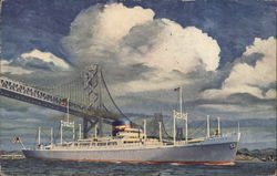 American President Lines Steamship Steamers Postcard Postcard Postcard