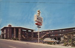 Seahorse Motel and Coffee Shop Postcard